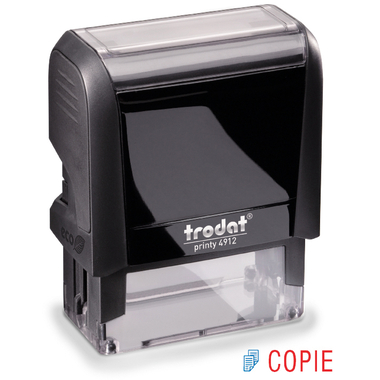 TRODAT Tampon Copie 4912COPIE bleu/rouge