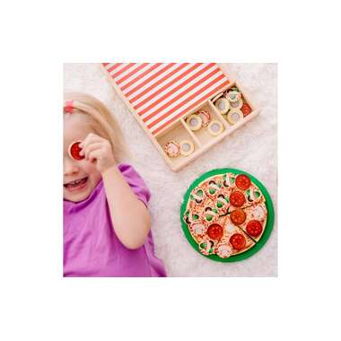 Spinmaster Melissa und Doug Pizza Party Holzspielset