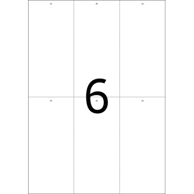 HERMA Anhänge-Etiketten 70x148,5mm 8047 weiss 600 Stück