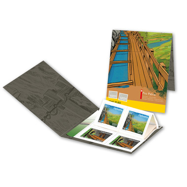 Carnet «Pro Patria – Bisses du Valais» Carnet de 10 timbres, 4 timbres-poste à CHF 1.00+0.50 avec le sujet «Bisse de Gorperi» et 6 timbres-poste à CHF 1.20+0.60 avec le sujet «Grand Bisse de Lens», gommé, non oblitéré