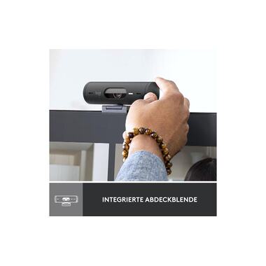 Logitech Webcam Brio 500 Grafite