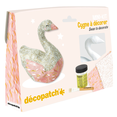 DECOPATCH Set artig. cigno KIT027C Bogen, Tier, Pinsel, Lack
