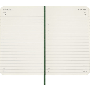 MOLESKINE Agenda Classic Pocket 2026 DSK1512DC2Y26 1J/1P vert myrte SC 9x14cm