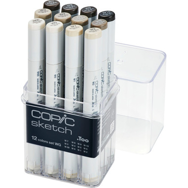 COPIC Marker Sketch 21075954 grey-Set WG, 12 pcs.