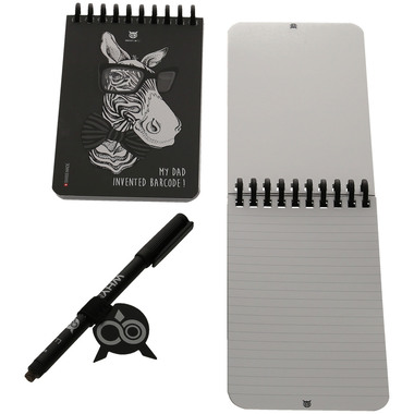 WHYNOTE Carnet A6 WNPBOK08 kit de démarrage, zebra
