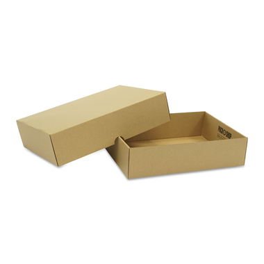 Slip box incl. base and lid in brown 320x230x80mm