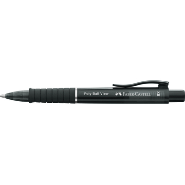 FABER-CASTELL Stylo à bille Poly Ball View 145755 Black XB