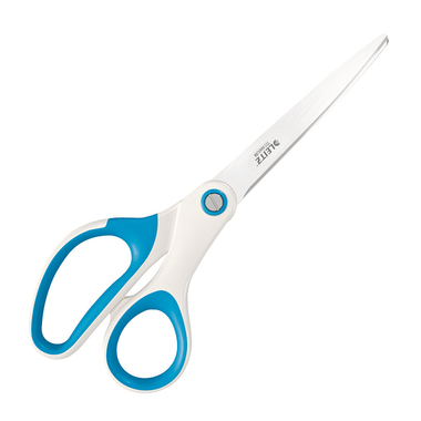 LEITZ Forbice titano WOW 53192036 bianco/blu 20.5cm