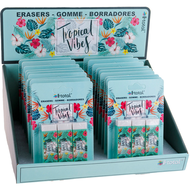 I-TOTAL Radiergummi Tropical Vibes XL1826 3 pcs. 2.2x1.2x6.2cm
