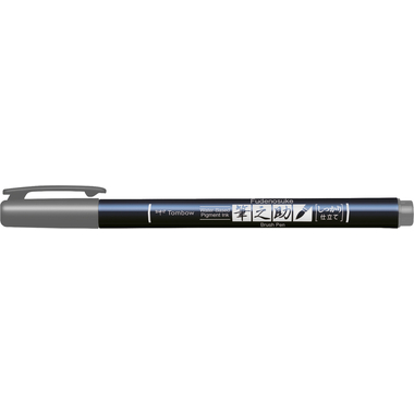 TOMBOW Stylo de calligraphie Hard WS-BH49 Fudenosuke, gris