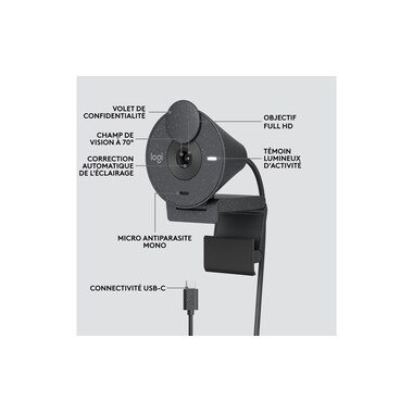 Logitech Webcam Brio 300 Graphite