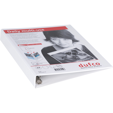 DUFCO Präsentations-Ringbuch 4.4cm 31159 4 Ringe weiss A4