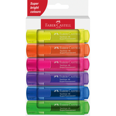 FABER-CASTELL Textmarker TL 46 254646 Superfluor 6 pezzi
