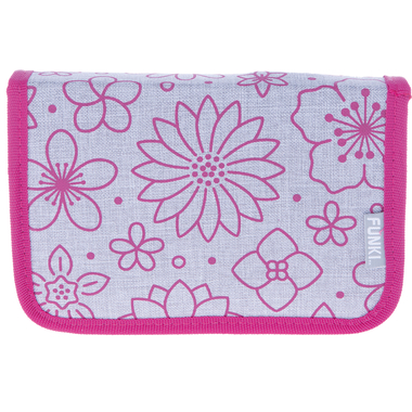 FUNKI Astuccio Pink Flowers 6012.007 pink 23x14x4cm