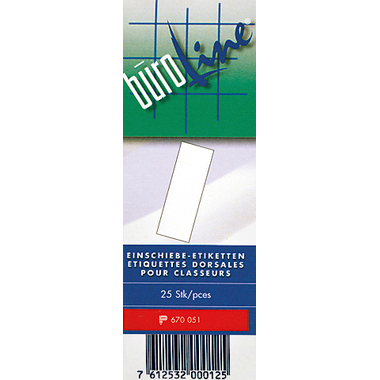 BÜROLINE Etiquettes dorsales 51x143mm 670051 25 pcs.