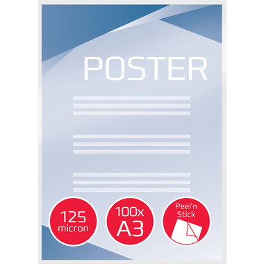 GBC Pelicole per laminazione A3 3747236 lucido, 125my 100 pezzi