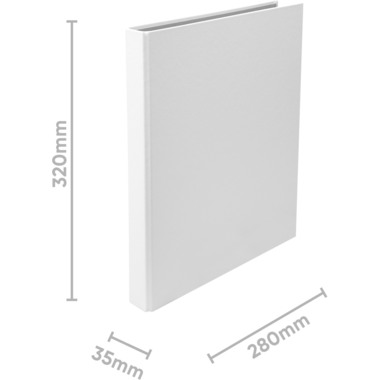 BIELLA Ringbuch Ringo-Plast 3.5cm 43442201U 2 Ringe weiss A4+