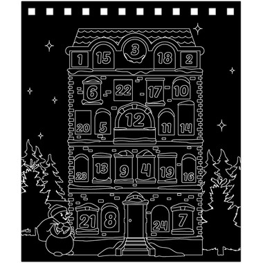 URSUS Calendrier de l'Avent 24890000F à gratter