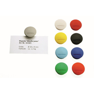 MAGNETOPLAN Magnet Discofix Junior 34mm 1662103 blau 10 Stk.