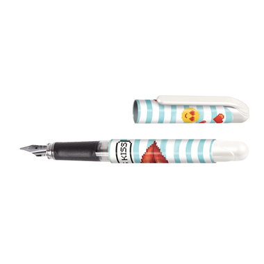 ONLINE Füllhalter College II 0.8mm 12478/3D Kiss Kiss blau