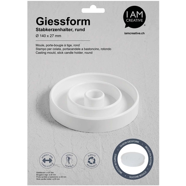 I AM CREATIVE Silikon Giessform 1704.16 Kerzenhalter