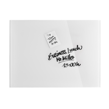 MAGNETOPLAN Design-Glasboard 800x600mm 13403000 blanc, magnétique