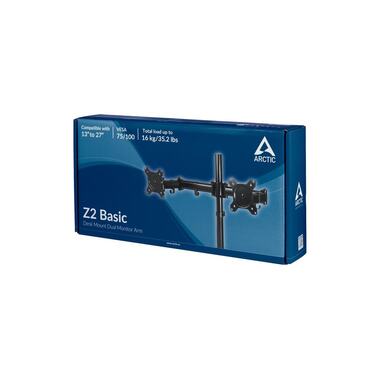 Arctic Cooling Supports de table Z2 Basic jusqu’à 16 kg – Noir