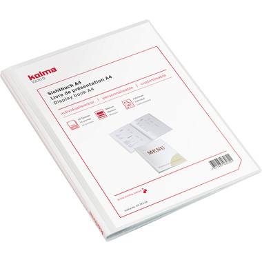 KOLMA Livre de présent. Vario A4 03.743.16 blanc 10 poches