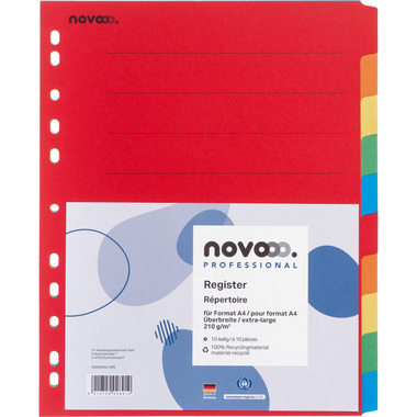 NOVOOO Registro cartone A4+ 40641 intensivo 10 pzi.