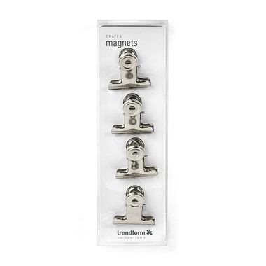 TRENDFORM Calamite Clip GRAFFA FW4000 4 pezzi Cromo