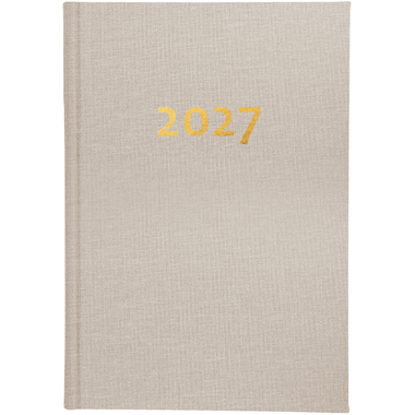 BIELLA Agenda Executive 2027 806510100027U 1J/1P beige ML 14.5x20.5cm