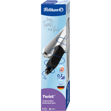 PELIKAN Tintenroller Twist R457 947432 silber