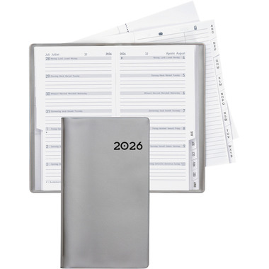BIELLA Agenda Bern 2026 851572280026U 1S/1P silber ML 8.7x15.3cm