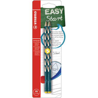 STABILO Crayon EASYgraph S HB B-53103-5 petrol, L 2 pcs.