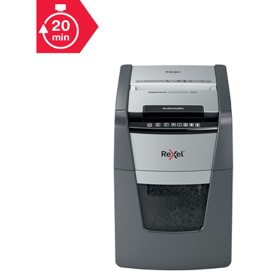 REXEL Aktenvernichter Optimum AF+ 2020090XCH 90X, P-4, 34lt