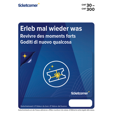 Geschenkkarte Ticketcorner variabel