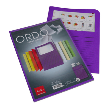 ELCO Organisationsmappe Ordo A4 73695.53 classico, violette 10 Stück