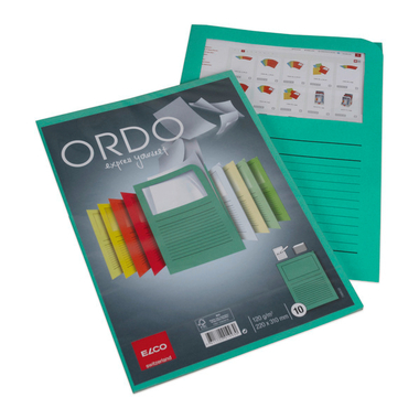 ELCO Dossier d'organ. Ordo A4 73695.63 classico, vert 10 pièces