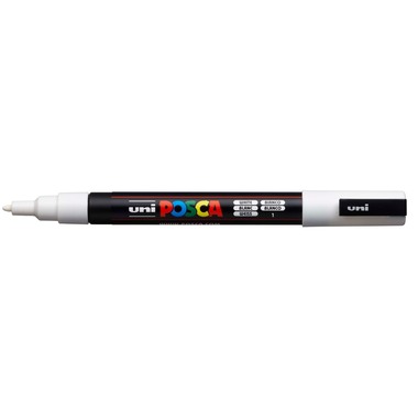 POSCA Marker 0.9-1.3mm PC-3M WHITE weiss, Rundspitze