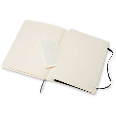 MOLESKINE Carnet Soft XL 726-1 en blanc noir