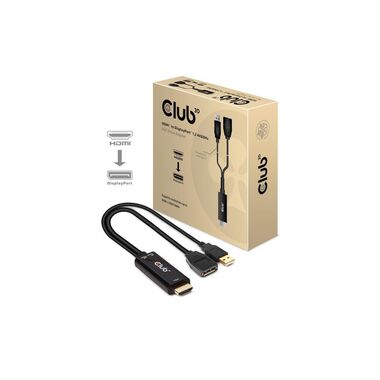 Club 3D Cable HDMI 2.0 to DP 1.2 4K60Hz HDMI - DisplayPort, 0.25 m