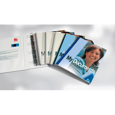 GBC Abheftstreifen PP A4 IB195020 21 Loch, US 100 Stück