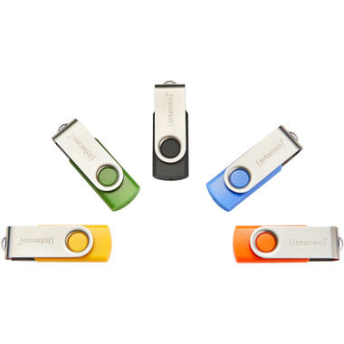 INTENSO USB-Stick Basic Line 5x8GB 3503565 UBS 2.0 Multipack