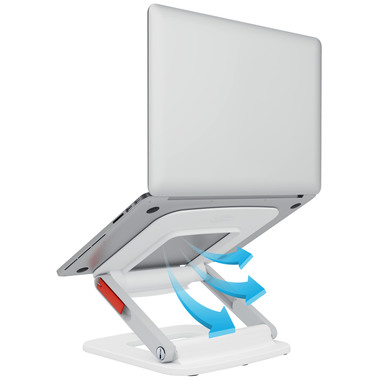 LEITZ Laptopständer Ergo 13-15zoll 6424-00-01 weiss Multi-Winkel