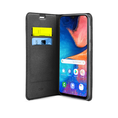 Bookcase mit Kartenfächern für das Samsung Galaxy A20e