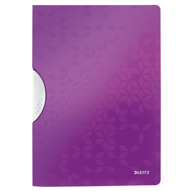 LEITZ Klemmhefter WOW ColorClip A4 41850062 violett 30 Blatt