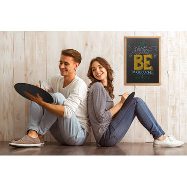 SECURIT Tableau Craie WOODY WBW-TE-40-60 teak 60x40x1cm