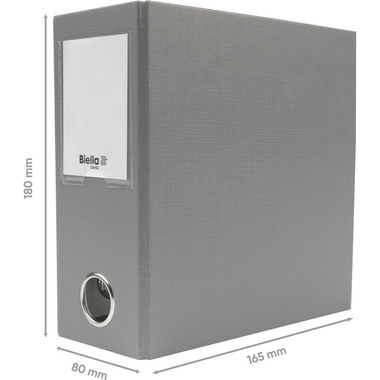 BIELLA Raccoglitore 8cm 12060800U grigio A6