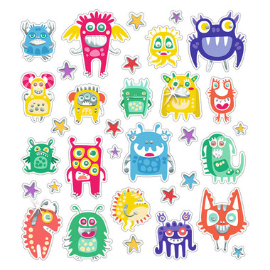 URSUS Glitzer-Sticker FUN Mot. 04 59540004F 156 Sticker