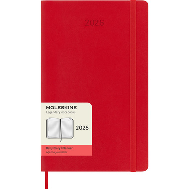 MOLESKINE Agenda Classic Large 2026 DSF212DC3Y26 1J/1P r. écarlate SC 13x21cm